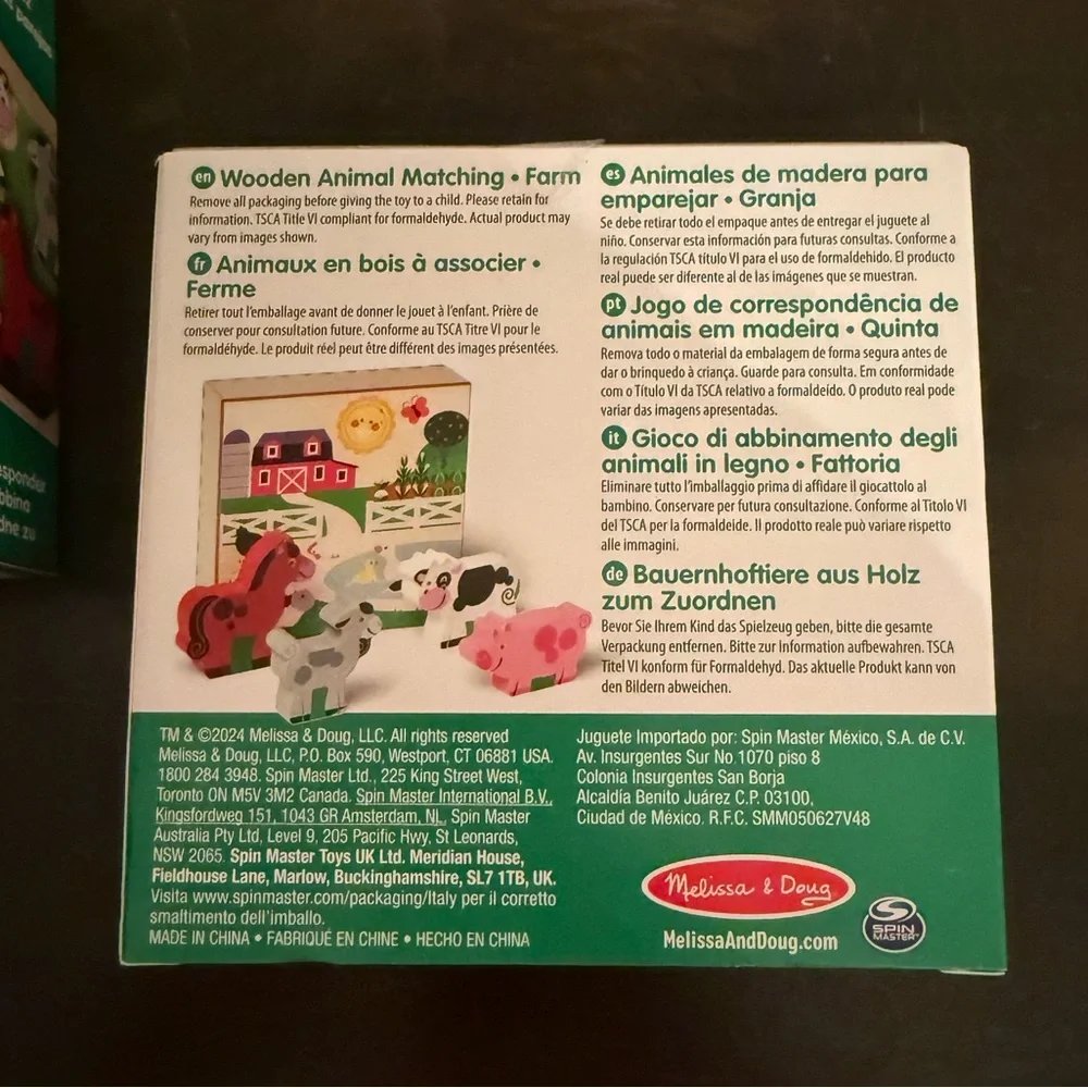 NWT Farm Melissa & Doug Animal Matching Play Set